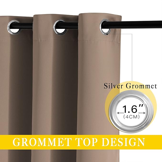 NICETOWN Blackout Blinds for Patio Door, Sliding Door Insulated Blackout - Image 2