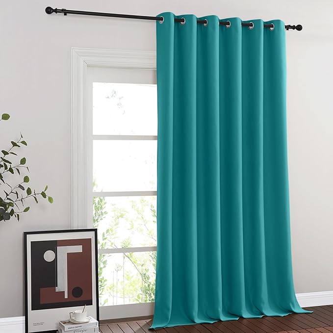 NICETOWN Blackout Peacock Teal Curtain - Image 2