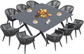 PURPLE LEAF 12 Pieces Outdoor Dining Set by PURPLELEAF
