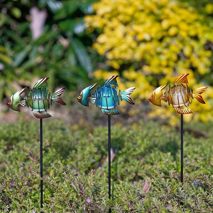 Outdoor Garden Solar Lights, Fish Outdoor Figurine Lights - Image 7