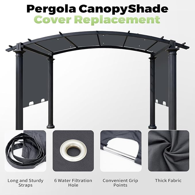 85'' x 208'' Universal Pergola Replacement Cover - Image 6