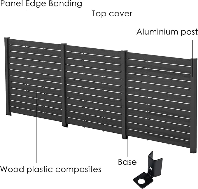 Kozyard 50" W x 48" H Privacy Screens Fence Panel Specifically - Image 2