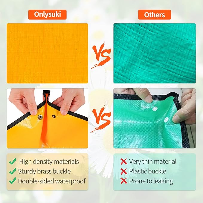 Large Repotting Mat for House Plants Transplanting and Potting Soil Mess Control - Image 5
