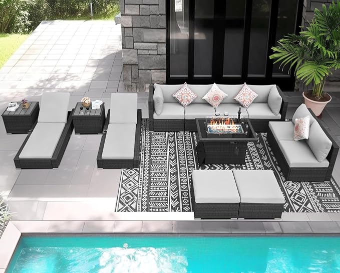 NICESOUL 13 Piece Outdoor Furniture - Image 2