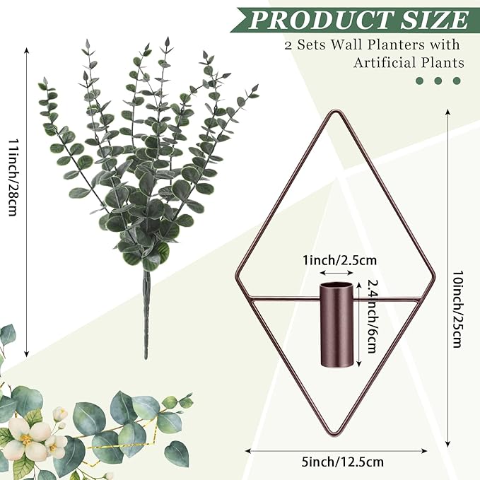 Jexine 4 Pcs Hanging Planters - Image 2