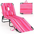 GYMAX Tanning Chair, 350lbs Beach Lounge Chair by GYMAX