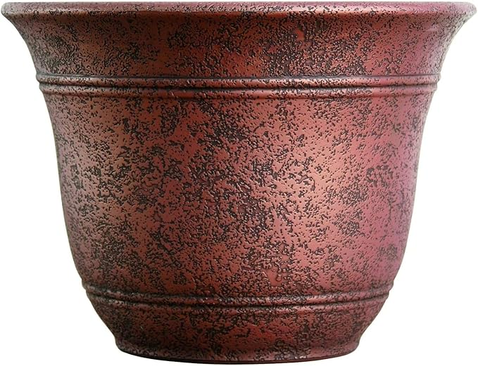 The HC Companies Sierra Round Self-Watering Pot by TheHCCompanies