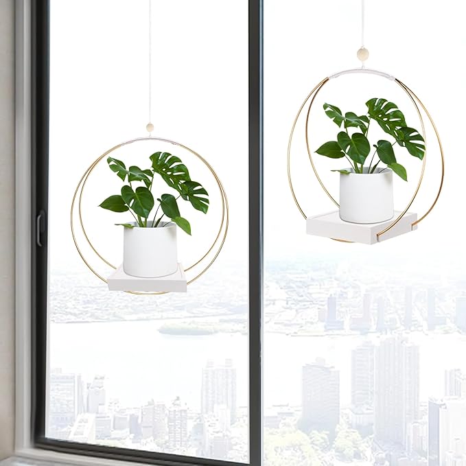 2 Pack Hanging Planter Holder for Indoor Plants, Plant Hanger - Image 3