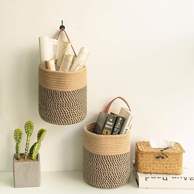 Goodpick 2pack Jute Rope Hanging Basket - Image 7