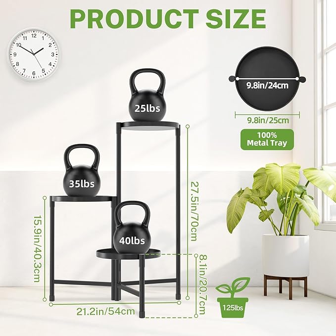 iDavosic.ly 3 Tier Large Plant Stand Indoor - Image 4