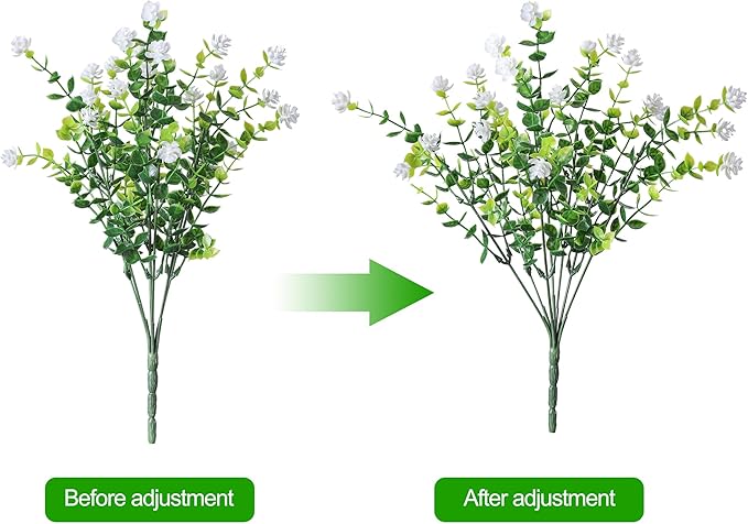 HyeFlora 20 Bundles Artificial Fake Outdoor Plants Flowers - Image 4