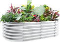 Land Guard 4×2×1.5ft Galvanized Raised Garden Bed Kit, Galvanized Planter by LandGuard