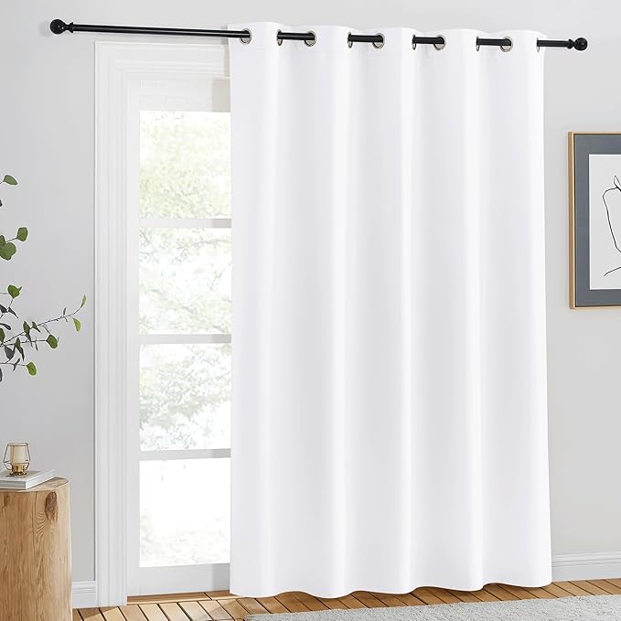 NICETOWN White Room Darkening Curtain 84 inches Long - Image 2