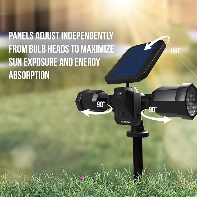 Bell+Howell Bionic Spotlight Duo Deluxe Solar Lights: Effortless Outdoor - Image 2
