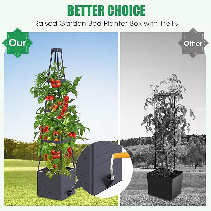 2-Pack Tomato Planter with Trellis, Tomato Cages - Image 3