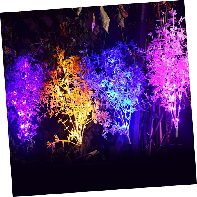 balacoo Led Solar Garden Light Plant Shaped Outdoor Lamp Ornament - Image 4