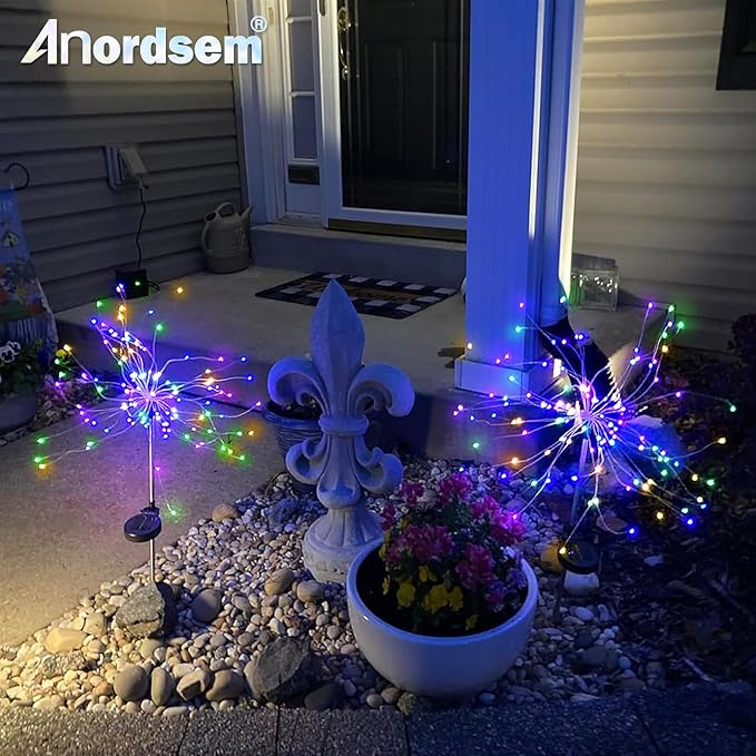 Anordsem Solar Lights Outdoor Decorative: Bendable Copper Wire - Image 2