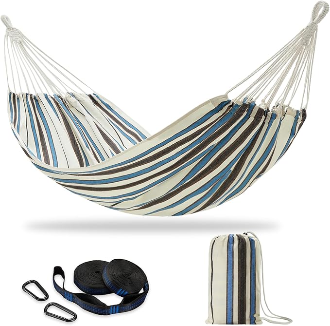 Brazilian Double Hammock with Tree Straps, Extra Large 94x63IN, 2 Persons by CHULIM