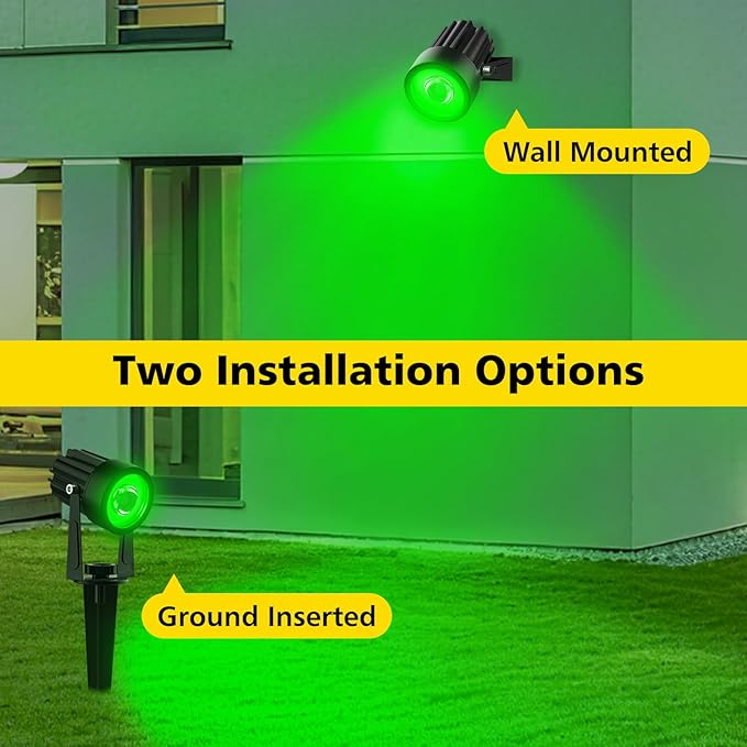 T-SUN Green Solar Spotlights, 2-in-1 Outdoor Waterproof Solar Landscape - Image 6
