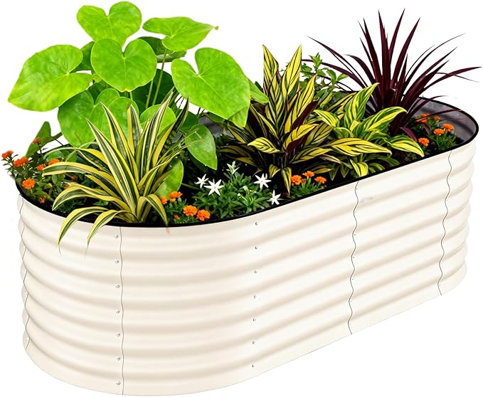 Garvee Galvanized Raised Garden Bed Outdoor, Rust-Resistant Raised Garden Beds by Garvee