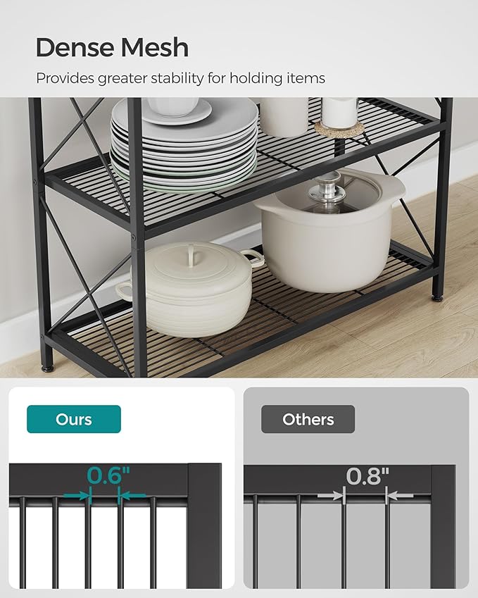 SONGMICS 5-Tier Metal Storage Rack, Shelving Unit - Image 7