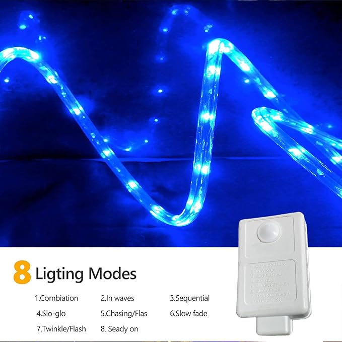 50ft 360 LED Rope Lights Outdoor, Connectable and Flexible Tube Lights - Image 3