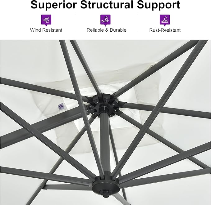 PURPLE LEAF 10'×10' Patio Umbrella - Image 4