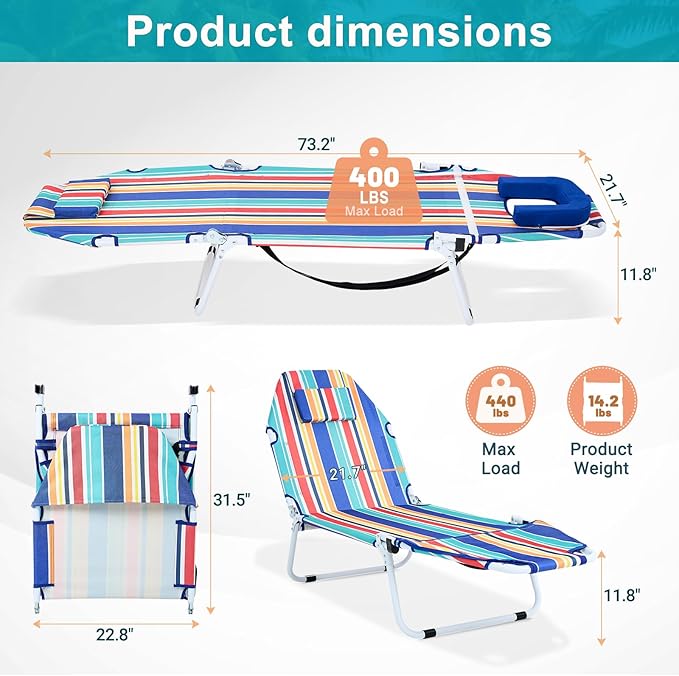 ABORON 2-in-1 Tanning Chair - Image 3