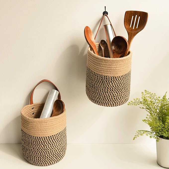 Goodpick 2pack Jute Rope Hanging Basket - Image 8