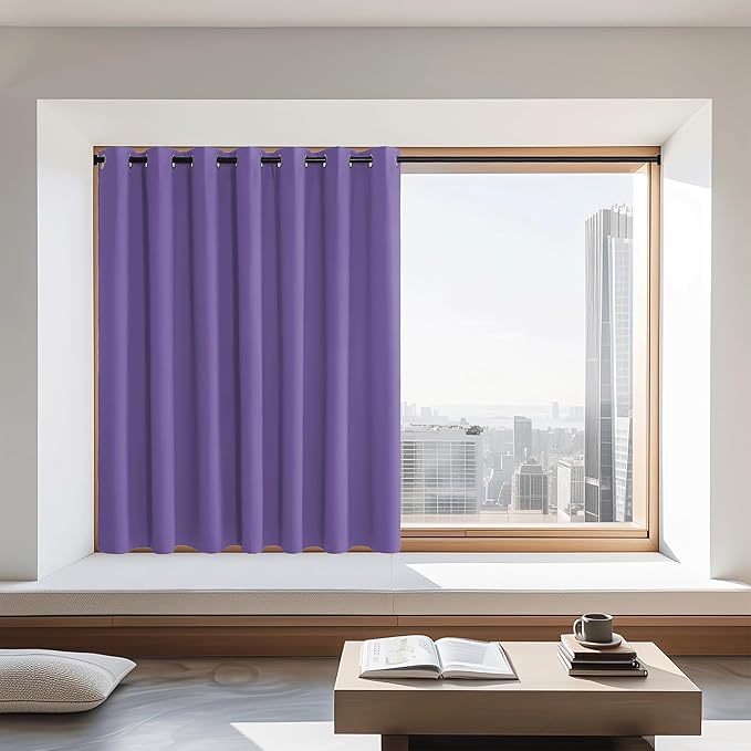 NICETOWN Blackout Curtains 72 inches Long, Grommet Privacy Window Treatment by NICETOWN