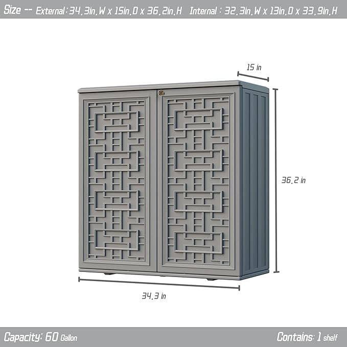 Indoor Outdoor Storage Cabinet Waterproof - Image 4