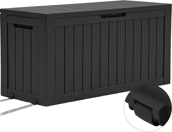 YITAHOME 72 Gallon Outdoor Resin Deck Box by YITAHOME