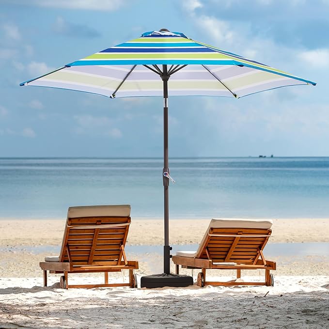 JEAREY 7.5FT Patio Umbrella Market Table Umbrella - Image 9