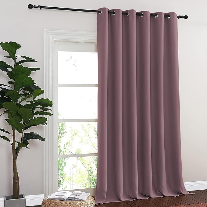 NICETOWN Blackout Sliding Glass Door Curtains, Room Darkening Thermal Insulated - Image 8