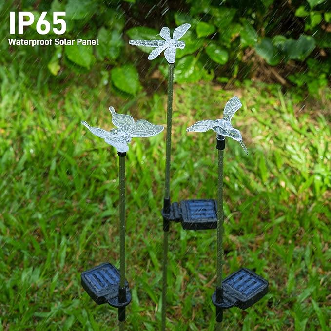 OxyLED Solar Garden Stake Lights 6 Pack Outdoor LED Figurine Lighting Color - Image 6