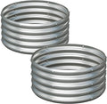 2PCS 2x2x1FT Galvanized Raised Garden Bed Kit, Vegetable Boxes-Round Metal by Yortrek