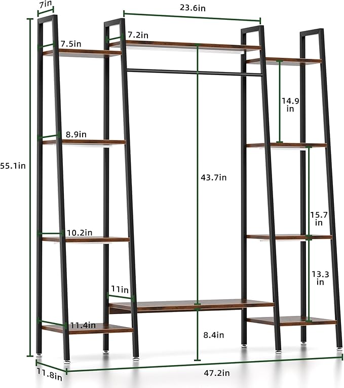 Plant Stand Indoor with Grow Lights, 6 Tiered Metal Plant Shelf, Corner Plant - Image 7