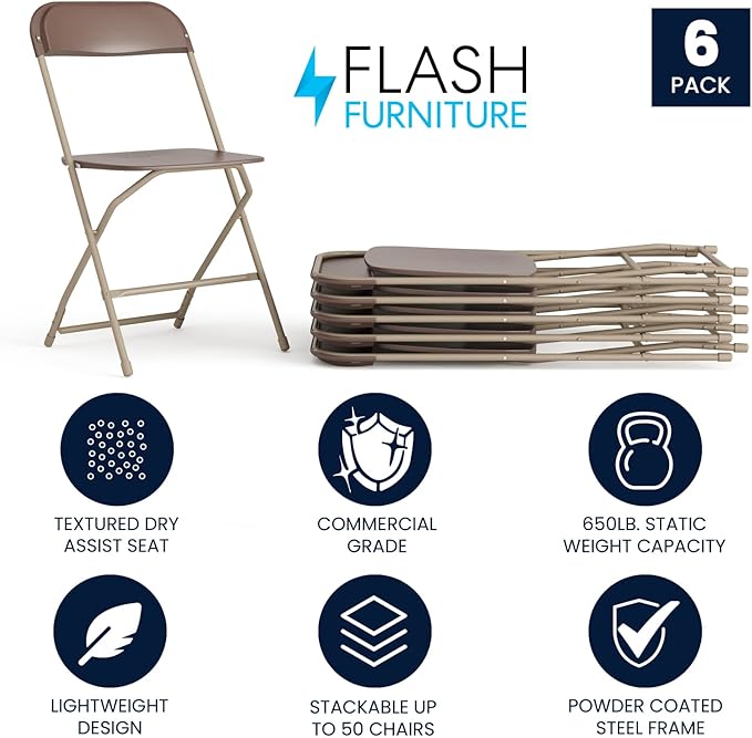 Flash Furniture Hercules Series Plastic Folding Chair - Image 3