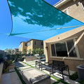 SUNLAX Sun Shade Sail 16' x 16' x 22' Turquoise Blue Right Triangle Canopy Sail by SUNLAX