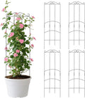 32 Inch Metal Plant Trellis for Climbing Plants Outdoor，4 Pack Garden Trellis by Unknown