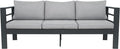 3-Seater All-Weather Iron Patio Sofa by Hoffeorrad