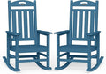 Oversized Outdoor Rocking Chairs Set of 2, High Back Outdoor Rocker Chair by Suunyn