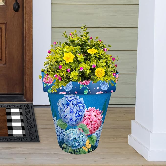 Briarwood Lane Colorful Hydrangeas Large Planter - Image 2