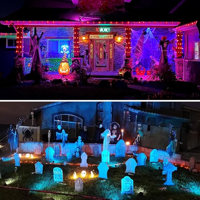Spotlights Outdoor, RGB Color Changing Landscape Lights 12W 800lm 120V Plug in - Image 9