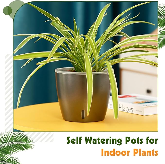 Self Watering Pots for Indoor Plants, Small African Violet Pots - Image 5