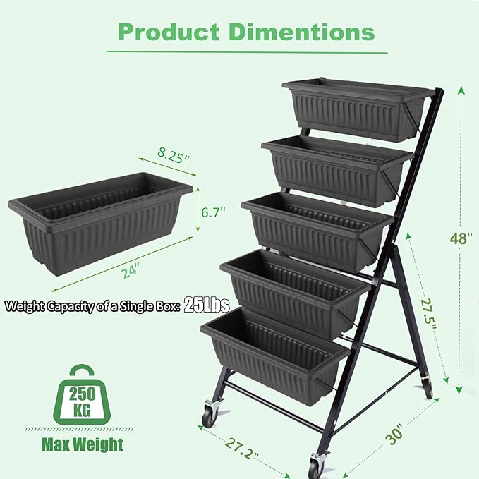 Homdox 5-Tier Elevated Garden Bed - Image 6