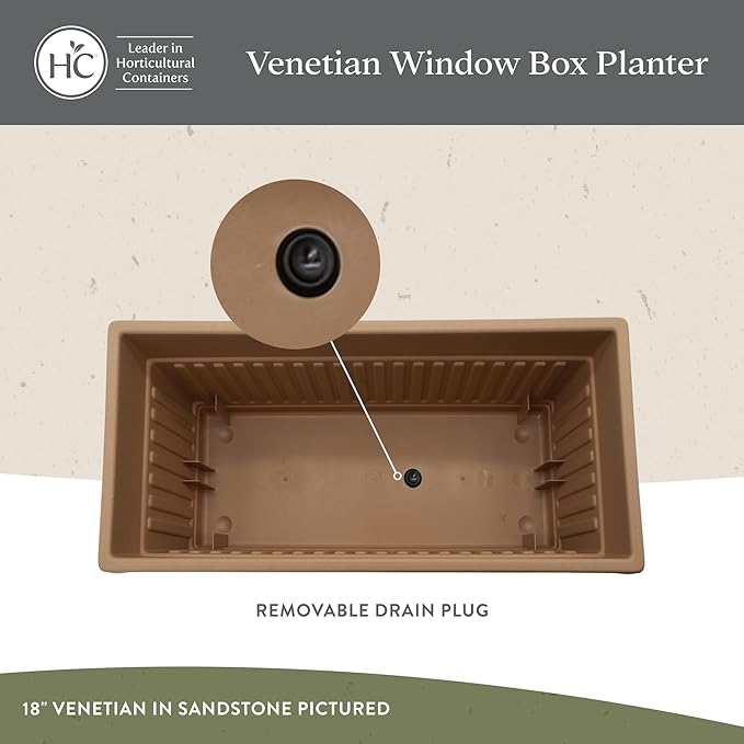 The HC Companies 24 Inch Venetian Window Planter Box - Image 3