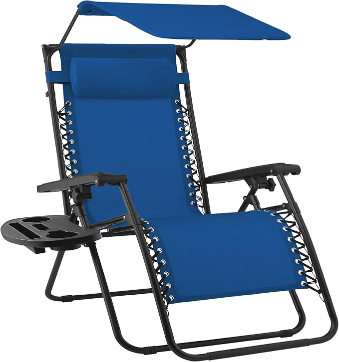 Best Choice Products Folding Zero Gravity Outdoor Recliner Patio Lounge Chair by BestChoiceProducts
