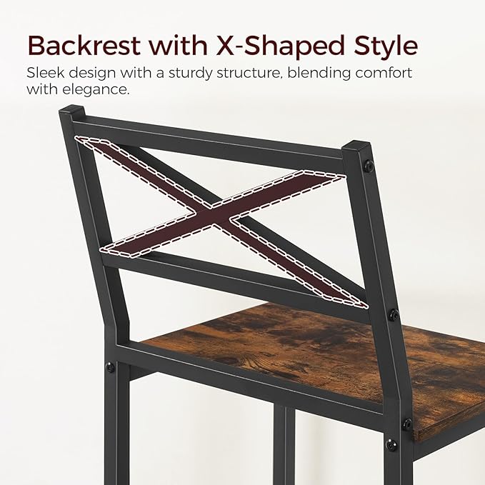 Bar Stools, Kitchen Breakfast Bar Chairs, Easy Assembly, - Image 9