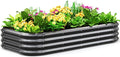 Quictent Galvanized Raised Garden Bed Kit, Dark Grey by QUICTENT